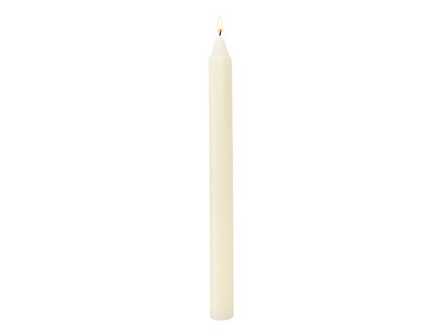 10" UNSCENTED COLUMN (IVORY) (12/DISP)
